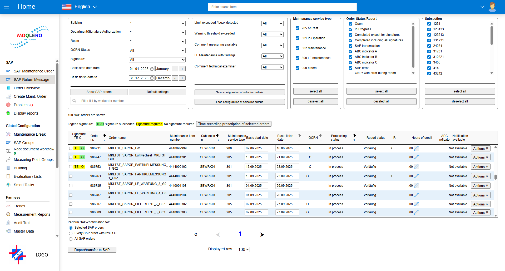 Statistics Screenshot